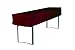 Produktbild TexDeko Biertischhusse Tischdecke 3/8 Länge für Bierzelttisch Premium Blickdicht waschbar 220x70x30cm (Bordeaux)