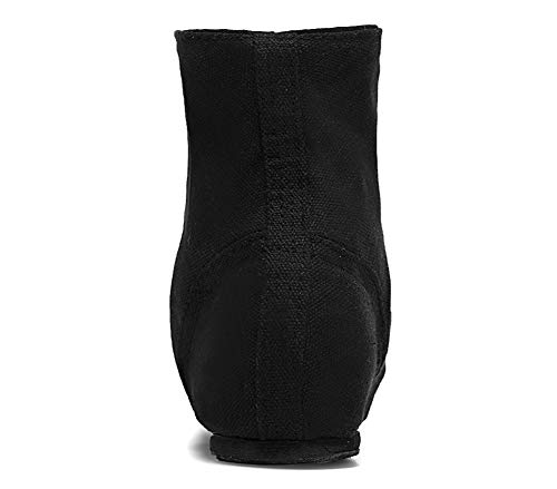 Smithmelody Canvas Jazz Dancing Sneakers Ballet Dance Boots For Girls Boys (Toddler/Little Kid/Big Kid) (1 Little Kid/31S，Black #TOP4