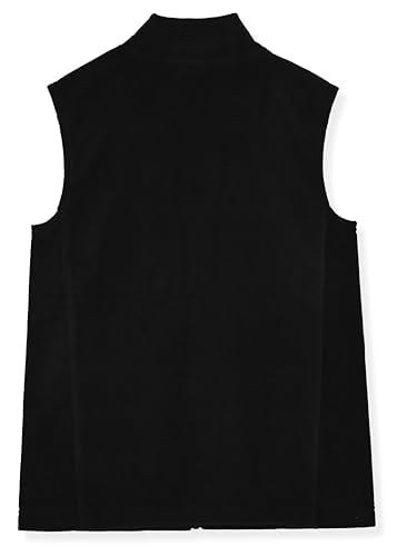 Image of Champion Boys Polar Fleece Vest Lightweight Sleeveless Zip Front Jacket with Pockets, Kids Outdoor Layering