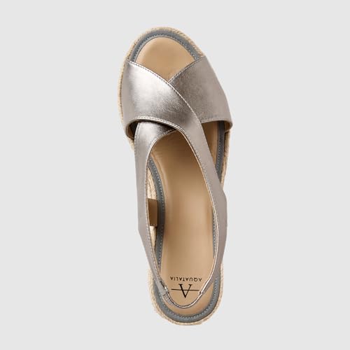Image of Aquatalia Women's Adelina, Sandals, Heel, Casual, Elastic, Round Toe, Rubber Outsole