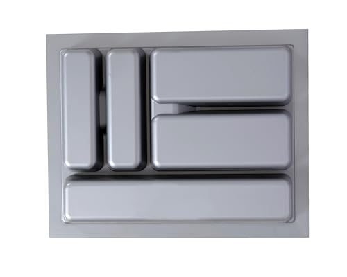 Image of Heavy PVC Cutlery Tray Organizer, Stylish Caddy for Kitchen Basket (15x18.5 Inch)