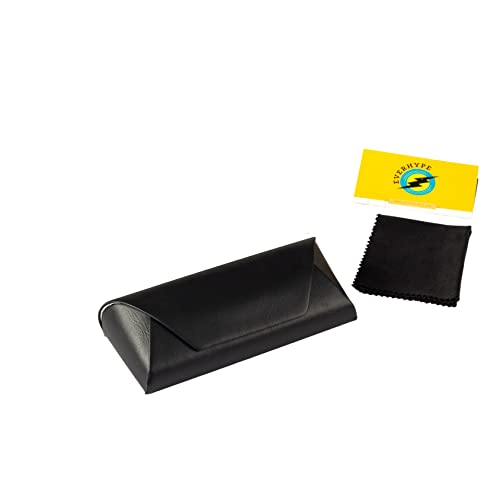 Image of Eyeglass Case Hard Shell, Portable Sunglass Case, fashionable PU Leather Eyeglass Case, Lightweight