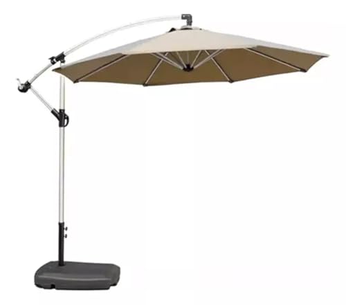 Ombrelone Sombrero Para Piscina 3x3 Caquí Sombrero Em Alumínio Co...