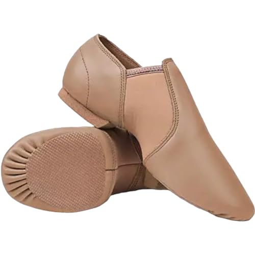 TW Leather Upper Slip on Jazz Shoes for Women3