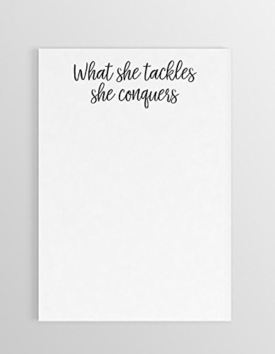 What She Tackles She Conquers Notepad ~ Gilmore Girls Notepad
