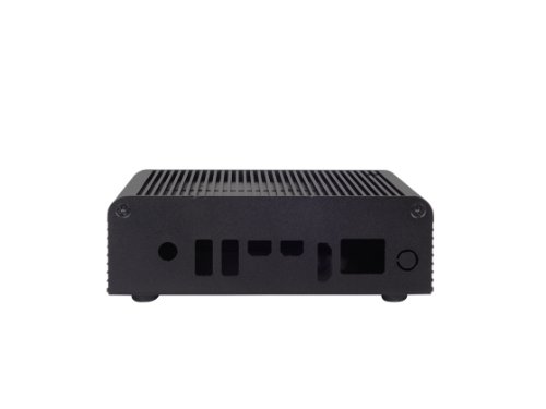 Carcasa SilverStone Tek de aluminio para NUC con tubo de calor en la tapa superior, 1 puerto HDMI y 2 puertos Display - Negro PT14B-H1D2 miniatura 2
