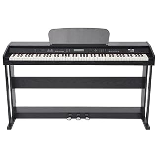 vidaXL Piano Numérique Pédale 88 Touche Noir Panneau Mélamine Piano Électrique - Les Beatles, Paul McCartney, John Lennon, RIngo Starr, George Harrison vidaXL Piano Numérique Pédale 88 Touche Noir Panneau Mélamine Piano Électrique – Image 2