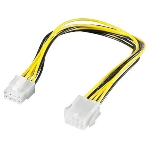 cablepelado – CABLE DE ALIMENTACION EPS 8 Pin Male/Female 0.30 Metres Black cablepelado – CABLE DE ALIMENTACION EPS 8 Pin Male/Female 0.30 Metres Black