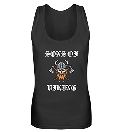 Débardeur femme Sons of Viking noir XL ample et confortable anti-frottement