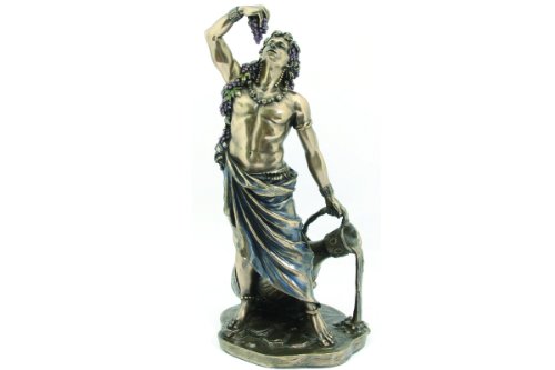 Estatua de Dionysus en bronce de 11 pulgadas