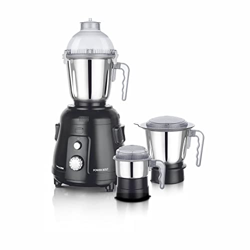 Image of Lazer Power Bolt 3 Jars 950W Mixer Grinder (Black)