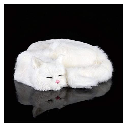 Statue de chat endormi simulation RLKHXBS pour decoration table - 3