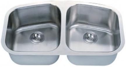 Stainless Steel Kitchen Sink Under-Mount Double-Bowl 16 G LI-200