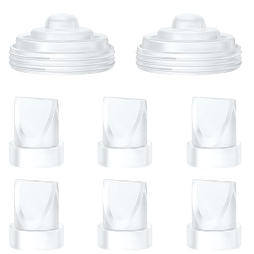 Image of 6Pcs Duckbill Valves and 2Pcs Diaphragm Compatible with Momcozy M5 Breast Pump, Breast Pump Replacement Accessories for Momcozy M5, Replacement Accessories
