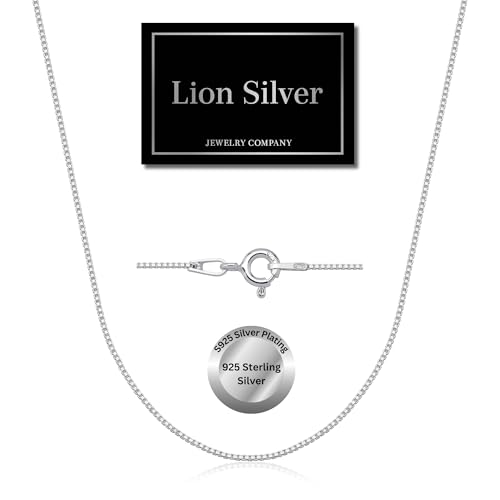 925 Sterling Silver & Gold over Sterling silver 0.6mm Italian Box Chain Strong Necklace for Women Available in 7 Lenghts