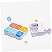 PACKOVE Compartment Colorful Pill Organizer with Alarm Function Weekly Medication Reminder for Home Travel School Easy to Read Display Timed Medicine Dispenser
