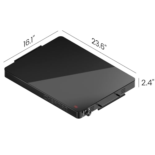 Chefman Electric Warming Tray with Adjustable Temperature Control, Perfect For Buffets, Restaurants, Parties, Events, and Home Dinners, Large 21” x 16” Glass-Top Surface Keeps Food Hot – Black - image 7