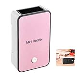 Calefactor Oficina Calentador eléctrico Mini portátil de escritorio pequeño calentador más caliente de la máquina del dormitorio 50W 110-220V rosa