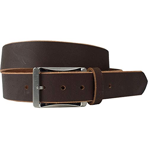 Titanium Work Belt - USA Made Genuine Full Grain Leather with Certified Nickel Free Titanium Buckle4