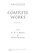 Aristotle: Complete Works: Two-Volume Set