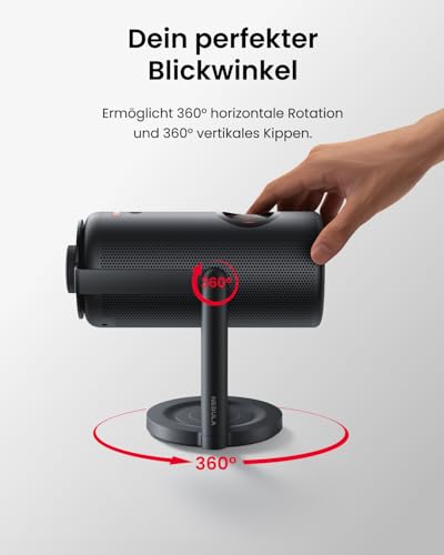NEBULA Capsule Gimbal-Ständer, 0-360 Grad vertikal und horizontal Einstellbarer Betrachtungswinkel, 3 Sekunden einfache Einrichtung, für die Capsule-Serie