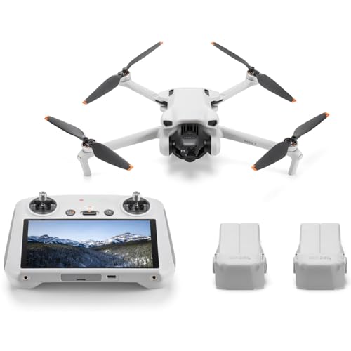 Image of DJI Mini 3 Fly More Combo with RC Remote 4K HDR Portable Drone Bundle with Sandisk Ultra microSDXC 64GB Memory Card + Deco Gear Drone Landing Pad + Deco Essentials 12 Month Protection Pack