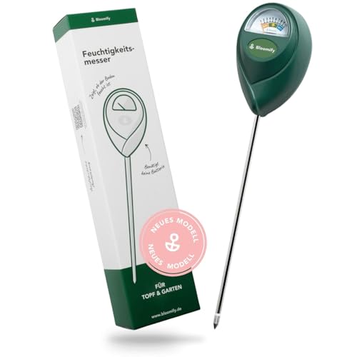 BLOOMIFY® Feuchtigkeitsmessgerät für Topf und Garten - Feuchtigkeitsmesser für Pflanzen - Keine Batterien benötigt - Bodenmessgerät für alle Pflanzen und Böden