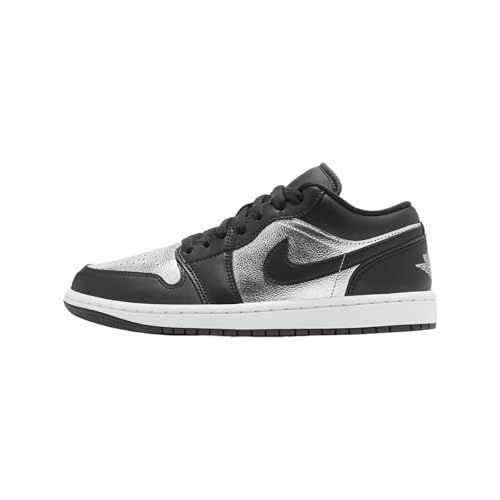 Nike Tênis feminino Air Jordan 1 Low, Prata, 36
