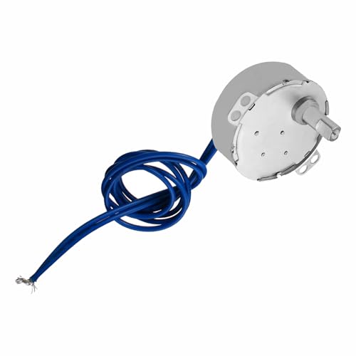 BE-TOOL TYC-50 AC 110V Synchronous Motor, Double Flat Tapping Shaft Slow RPM Electric Motor for Fans Heaters Lamps, Household Appliances (5-6 RPM)