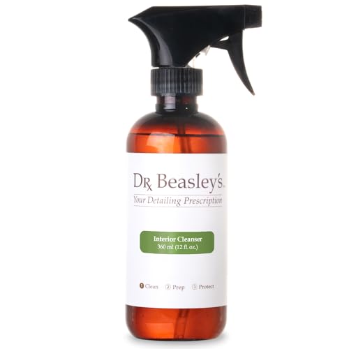 Dr. Beasley's Interior Cleanser for Autos - Multi-Purpose Cleaner, Eliminates Organic Contaminants, No Oily Residue, Gentle on Plastic, 12 Fl Oz