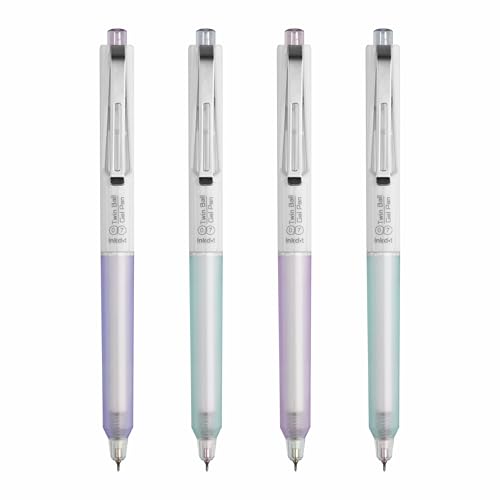 Image of Anupam Sylent Roller Gel Pen 0.7 mm, Waterproof Smooth Quick-Dry Dark Ink, Comfortable Grip Exam & Office Pen, Refillable (Multicolour Body BlueInk, Pack of 4)