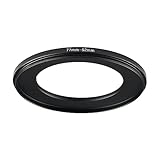 Picture of 77mm to 52mm Step Up Ring Filter Adapter Black Metal Step up Adapter Rings Compatible with All Brand UV CPL ND Camera Lens Filter Step Down Ring (77mm-52mm)