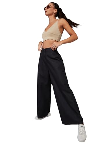 Jean pour femme jambes larges Dolce Crudo fini les pantalons inconfortables