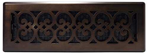 Decor Grates SPH414-RB Scroll Plated Register, Rubbed Bronze Finish, 4 x 14-Inch, 4-Inch by 14-Inch - Image 3