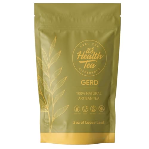 GERD Relief Herbal Tea: 8-Digestive Herb Blend, Natural Acid Reflux & Heartburn Aid, Pre/Post Meal...