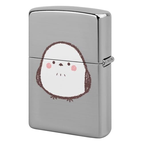 ライターケース ZIPPO/ジッポー兼用ケース シマエナガ 鳥 ジッポライターカバー 互換性のある 軽量 おしゃれ 両面プリント メンズ レディース 贈り物