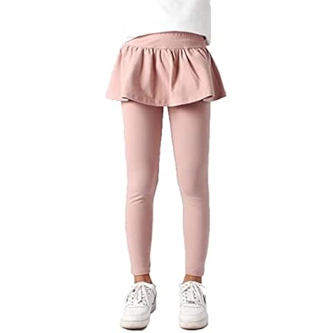 Coralup Girls Leggings with Skirt(12-13 Years,Salmon Pink) Cover