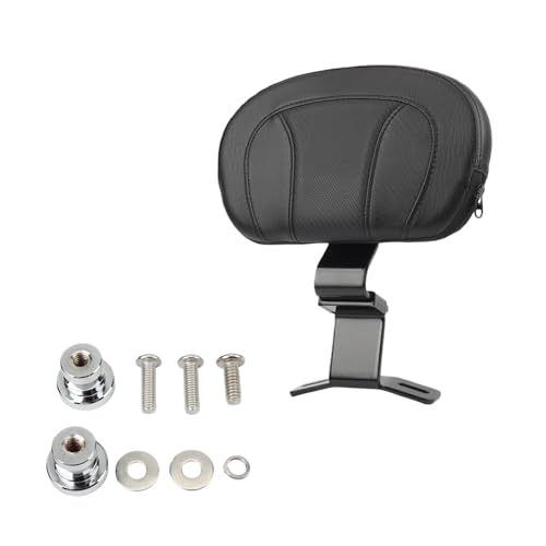 Cojín de cuero de motocicleta y asiento con respaldo trasero para Harley Touring CVO