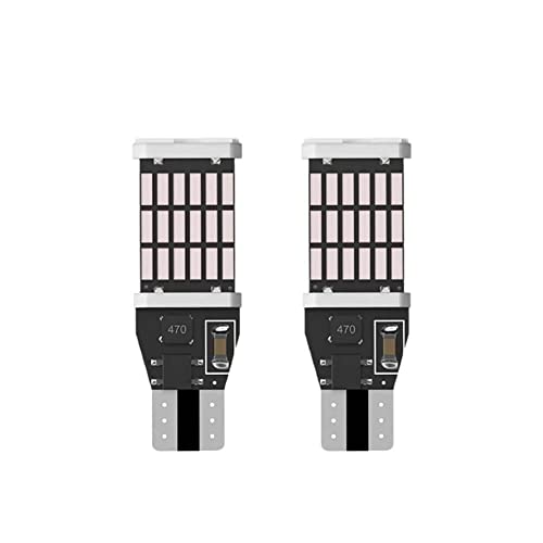 Image of T15 W16W 45 LED Canbus Signal Indicator Light Lamp (Set of 2) (Red)
