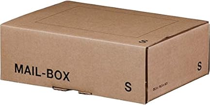 smartboxpro® Mailbox Mailbox, S, Fastener, 255 x 185 x 85 mm, Interior: 249 x 175 x 79 mm, Brown (Pack of 20)