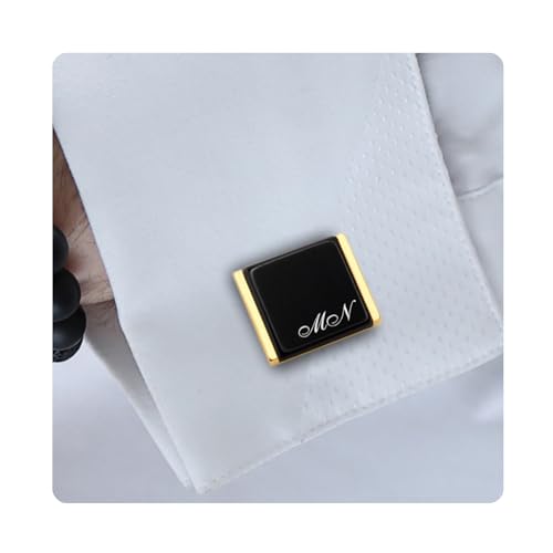 Mancuernillas grabadas personalizadas para hombre miniatura 1