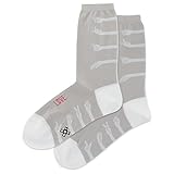 Hot Sox Women's Fun Conversation Starter Crew Socks-1 Pair Pack-Cool & Funny Gifts, Love Hate (Light Gray), 4-10