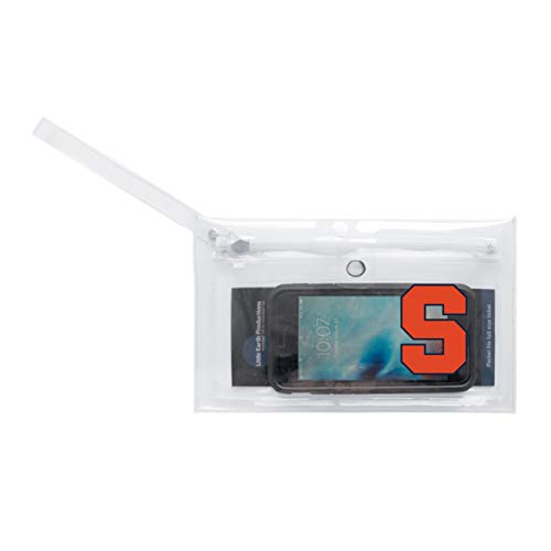 Image of Littlearth - LIWXY NCAA Syracuse Orange Unisex Ncaancaa Ticket Wristlet, Clear, 9 inch by 5.25 inch