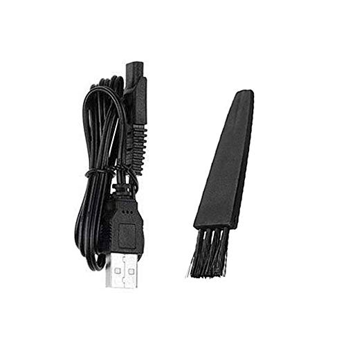 Shaver Charger For Solo Men's Rechargeable Full Body Hair Trimmer Replacement Electric Shaver Charging Cable 5V Usb Charger With Cleaning Brush(1 Packs) #TOP4