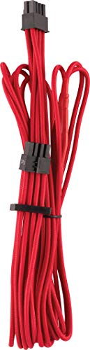 Câbles Corsair EPS 12V Type 4 Gen 4 rouges à gainage individuel premium