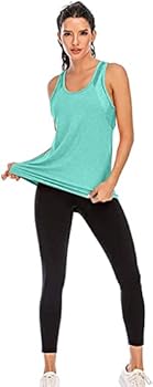 Damen Yoga Top Sommer Ringer-Rücken-Kleid Patchwork Hellblau Purpur