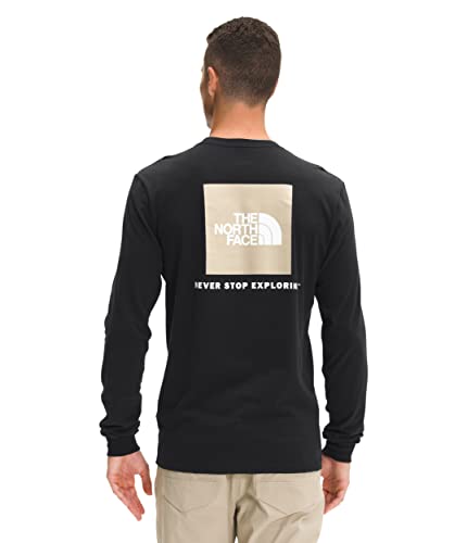 The North Face Men's Long Sleeve Box Tee, Tnf Black/Gravel, X-Large #TOP2