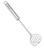 Egg Beater kakamono Stainless Steel Balloon Galaxy Spring Whisk Egg Beater Milk Blender for Blending, Whisking, Beating & Stirring 10-Inch Whisk