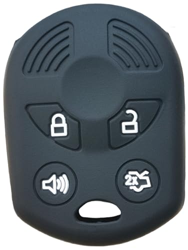 Coque de clé silicone 4 boutons Ford Focus Transit Fusion étui noir