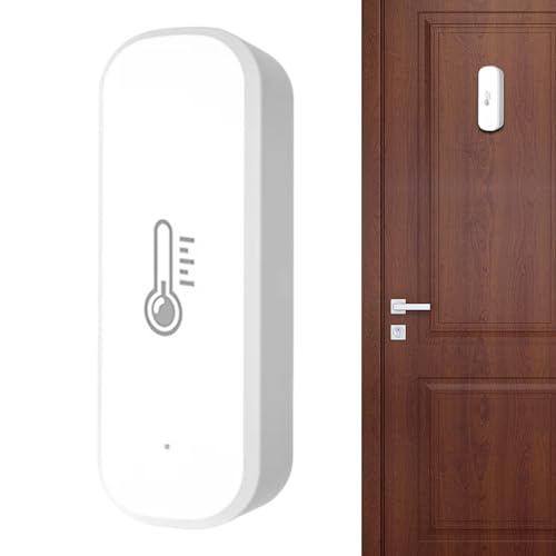 Quorvex WLAN Luftfeuchtigkeitssensor,Intelligente Und Präzise Drahtlose Fernüberwachung - Sensor Für Innentemperatur Und Luftfeuchtigkeit | Zur...